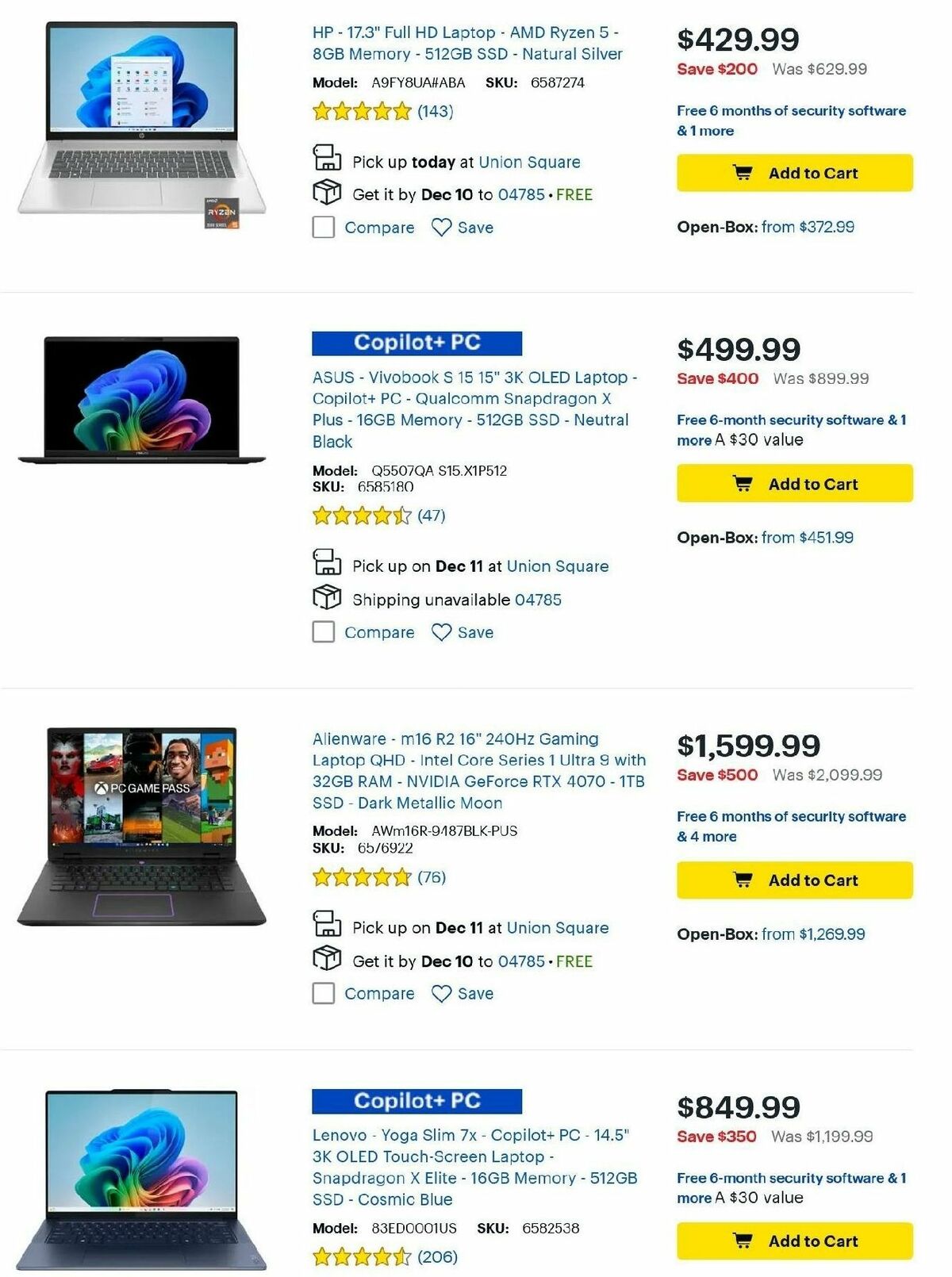 Best Buy Weekly Ad from December 7