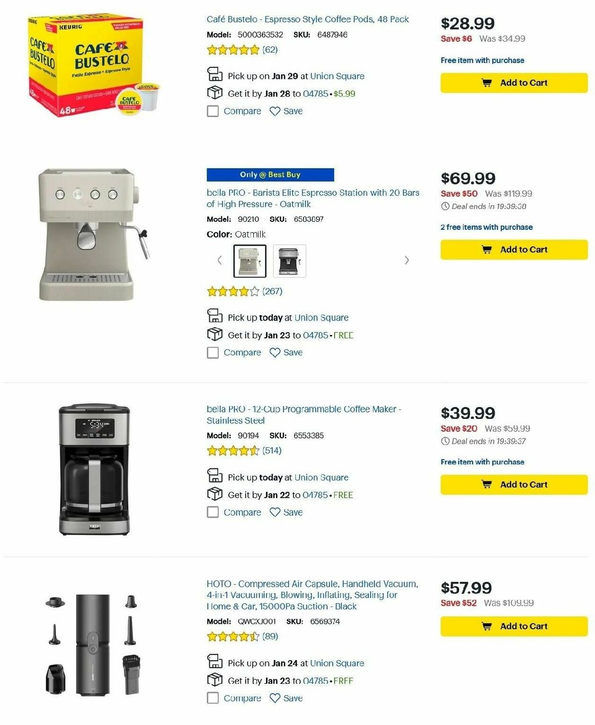 Best Buy Weekly Ad from January 20