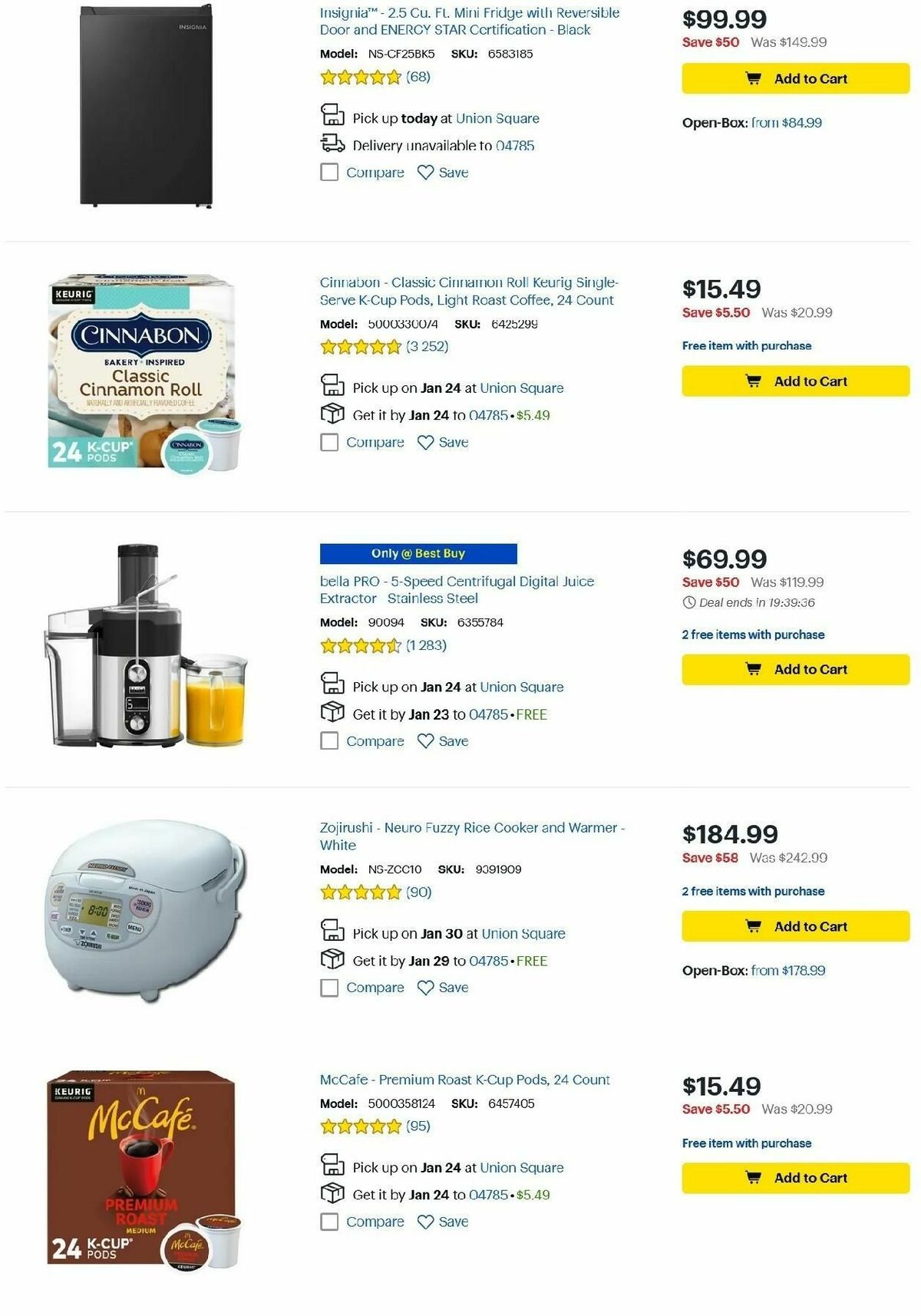 Best Buy Weekly Ad from January 20