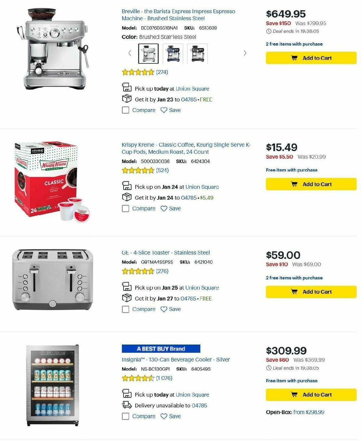 Best Buy Weekly Ad from January 20