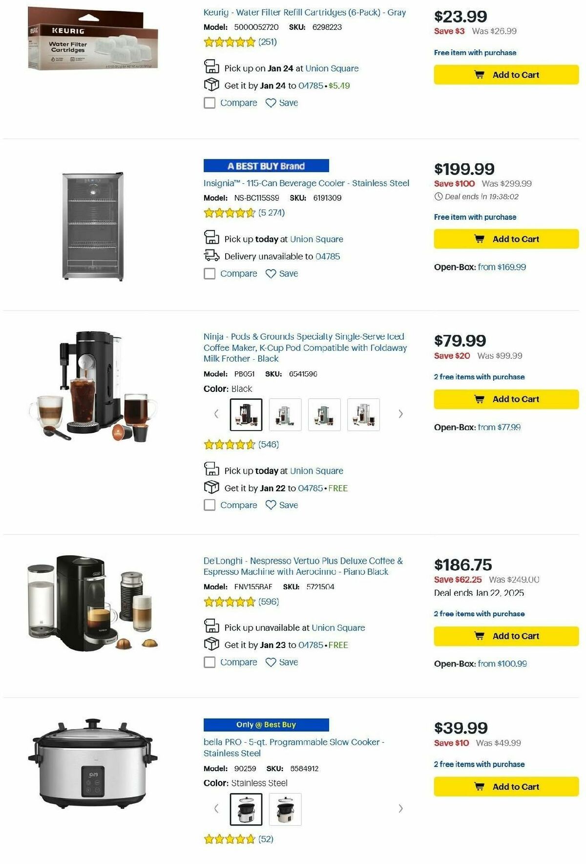 Best Buy Weekly Ad from January 20