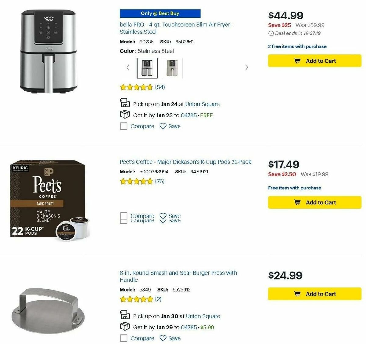 Best Buy Weekly Ad from January 20