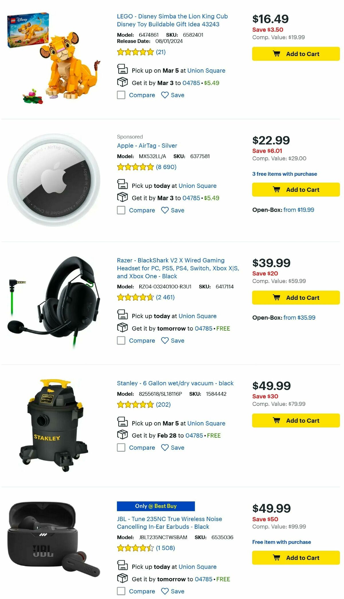 Best Buy Weekly Ad from February 26