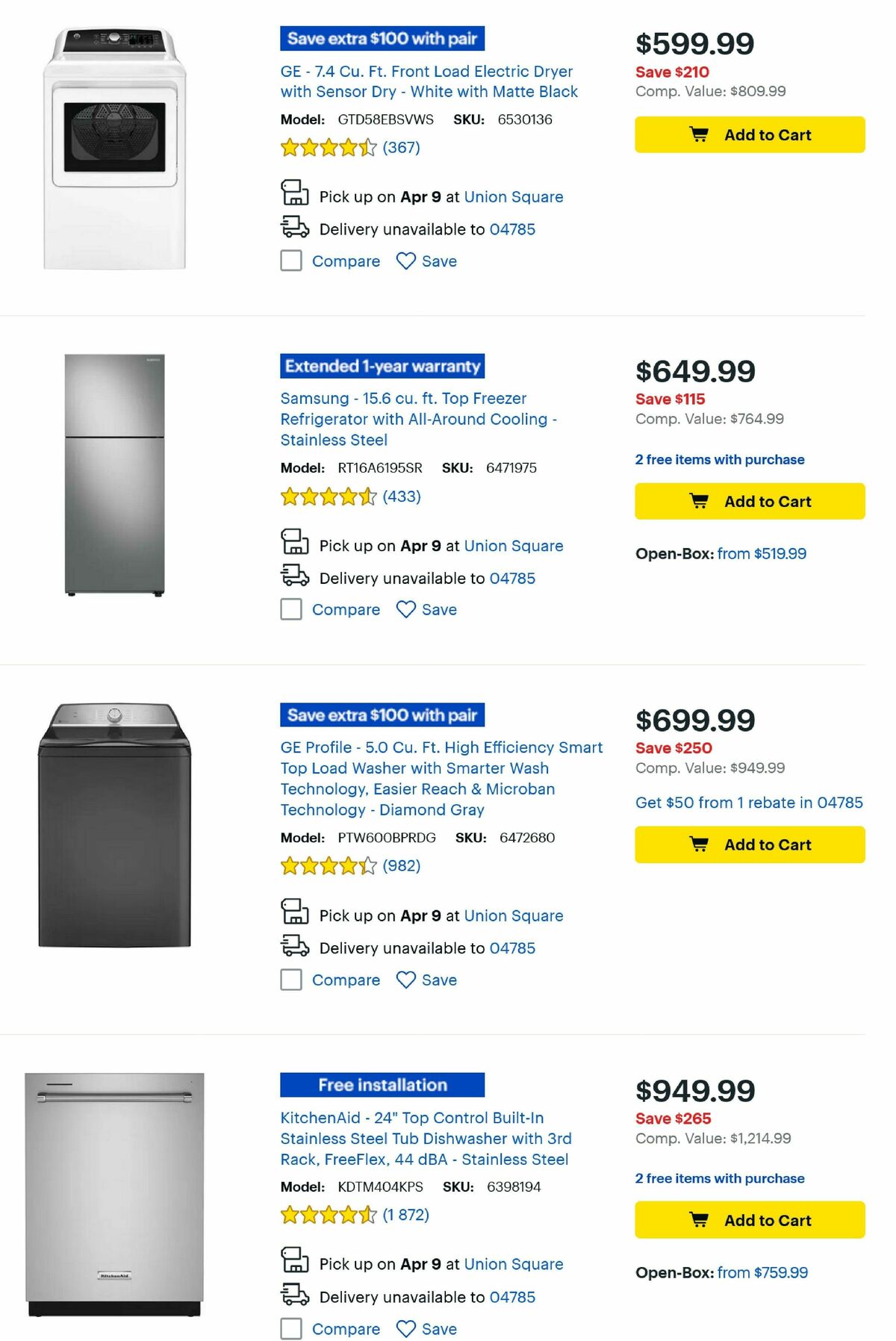 Best Buy Weekly Ad from April 4