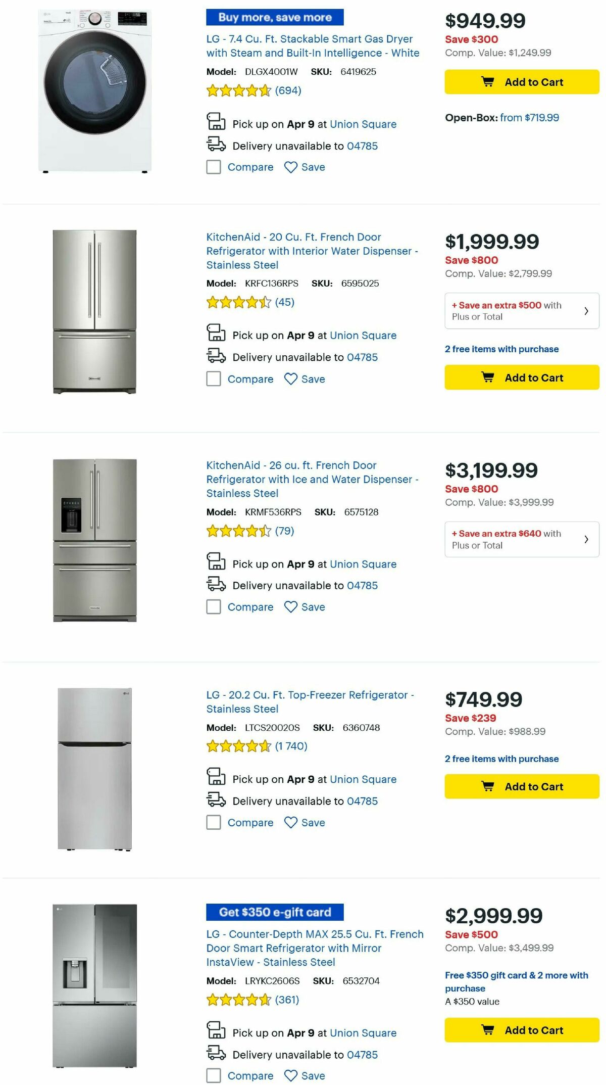 Best Buy Weekly Ad from April 4