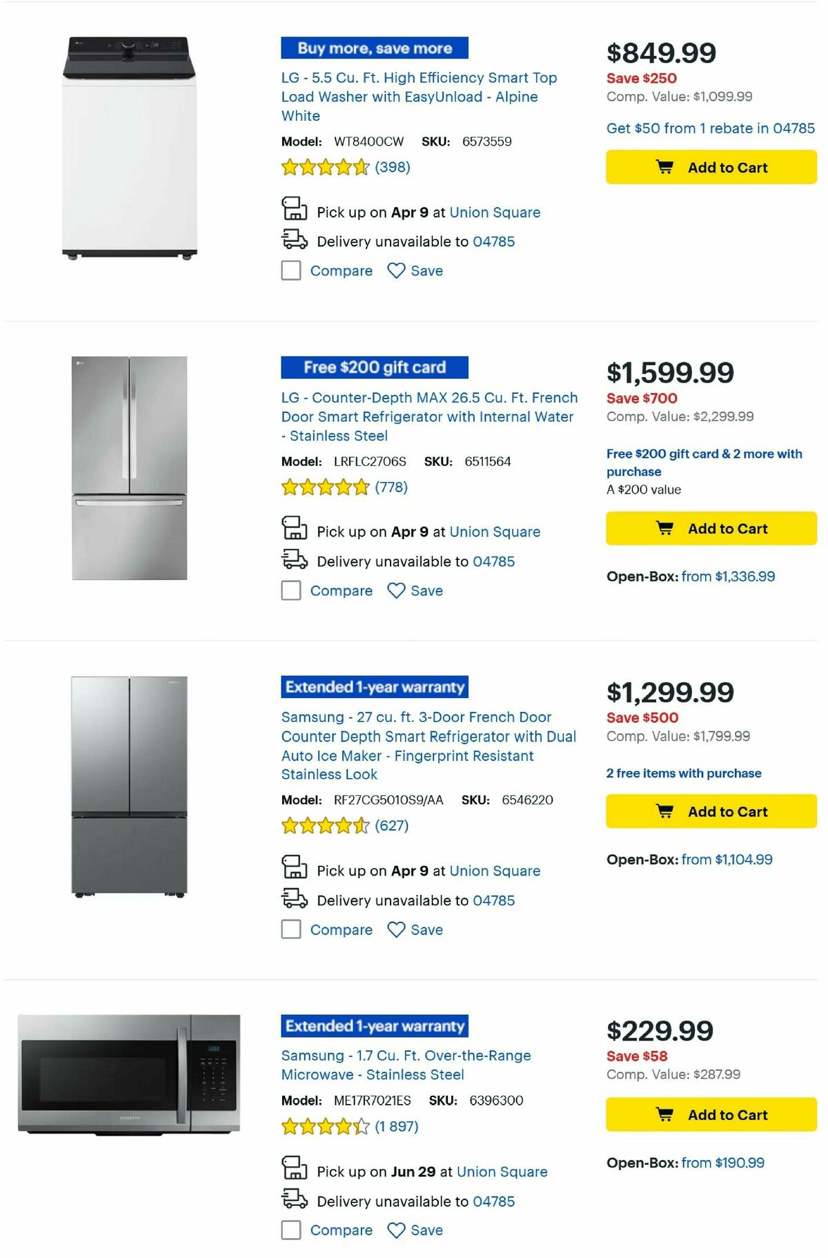 Best Buy Weekly Ad from April 4
