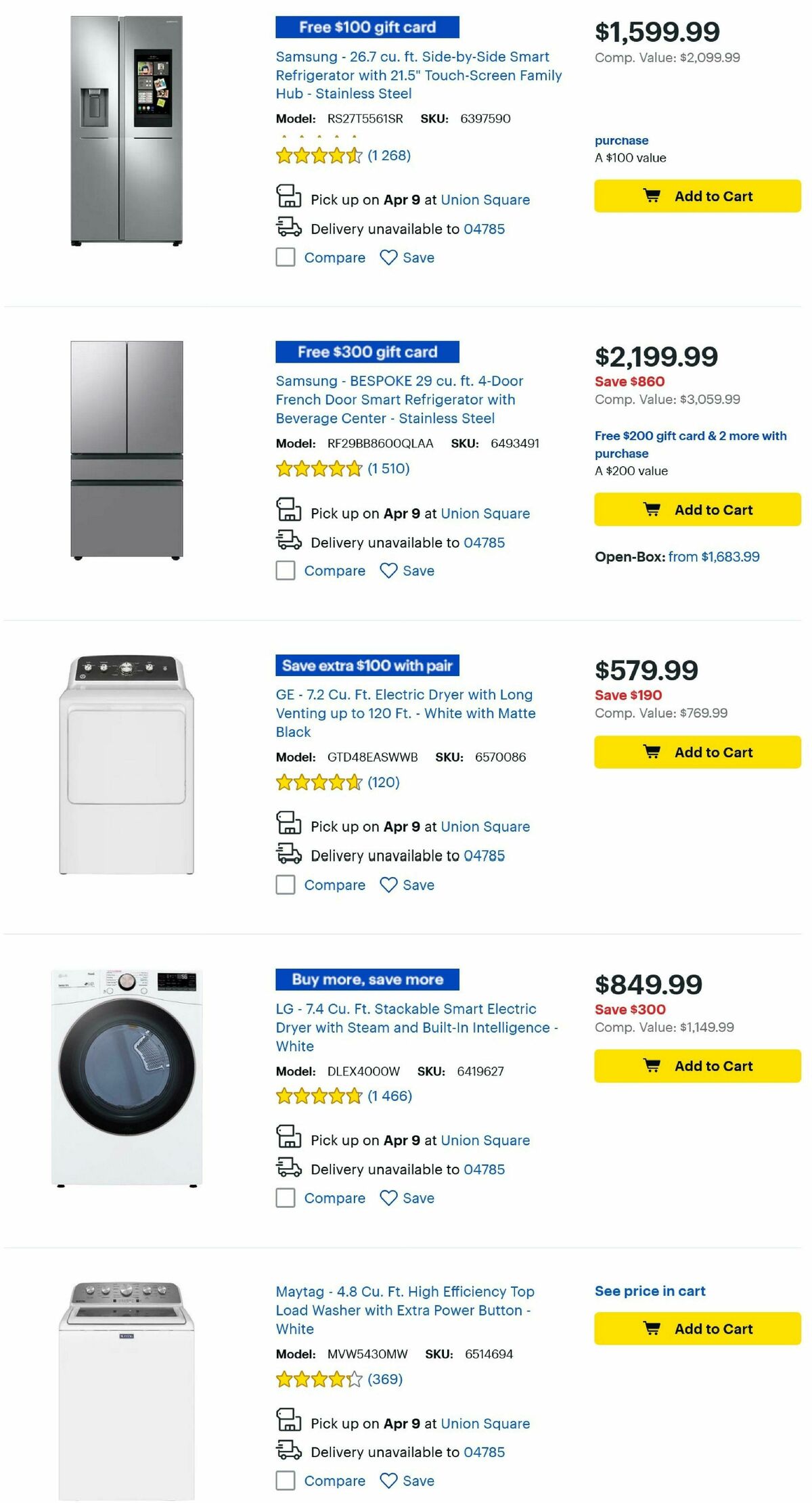 Best Buy Weekly Ad from April 4