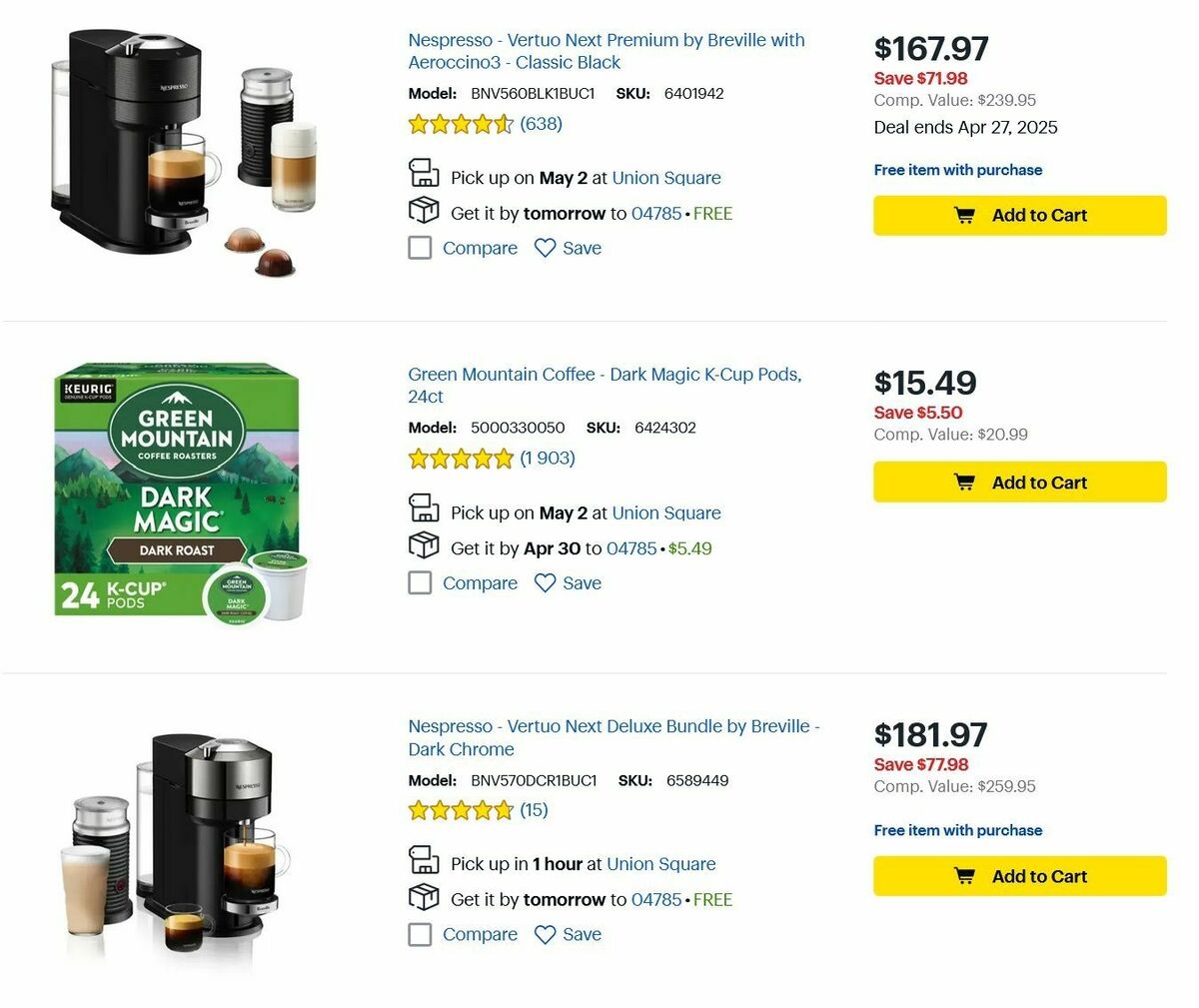 Best Buy Weekly Ad from April 25