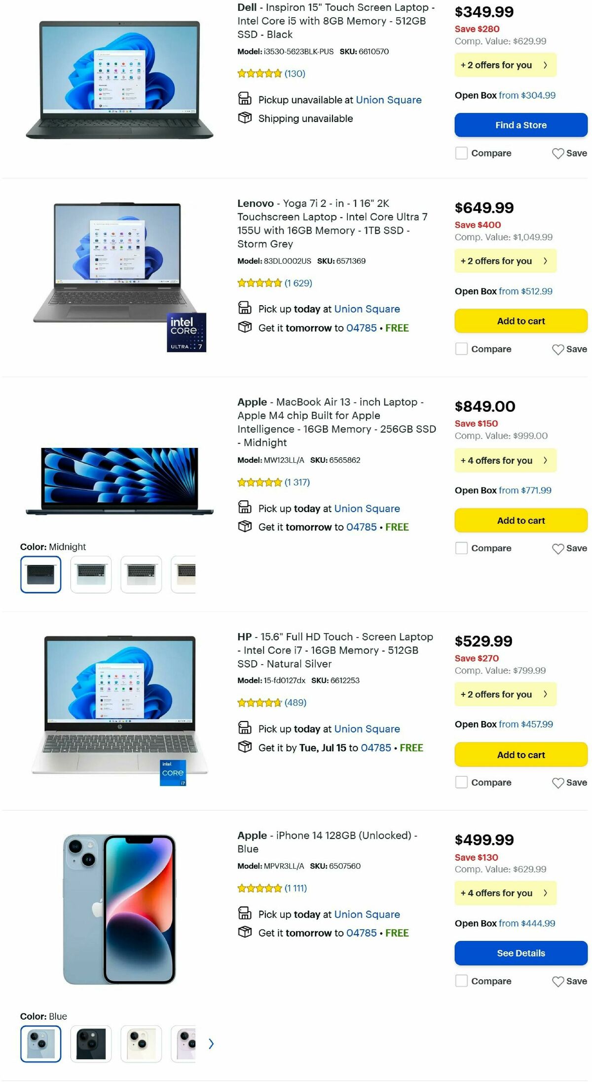 Best Buy Weekly Ad from July 10