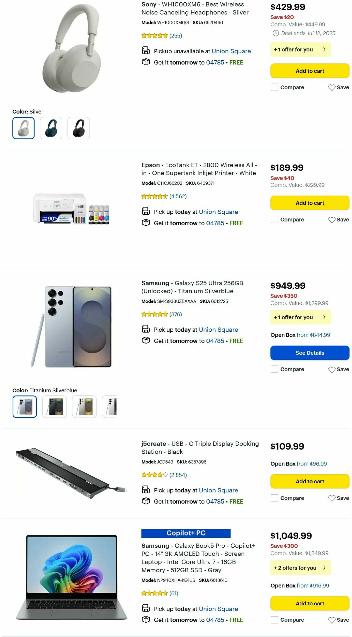 Best Buy Weekly Ad from July 10