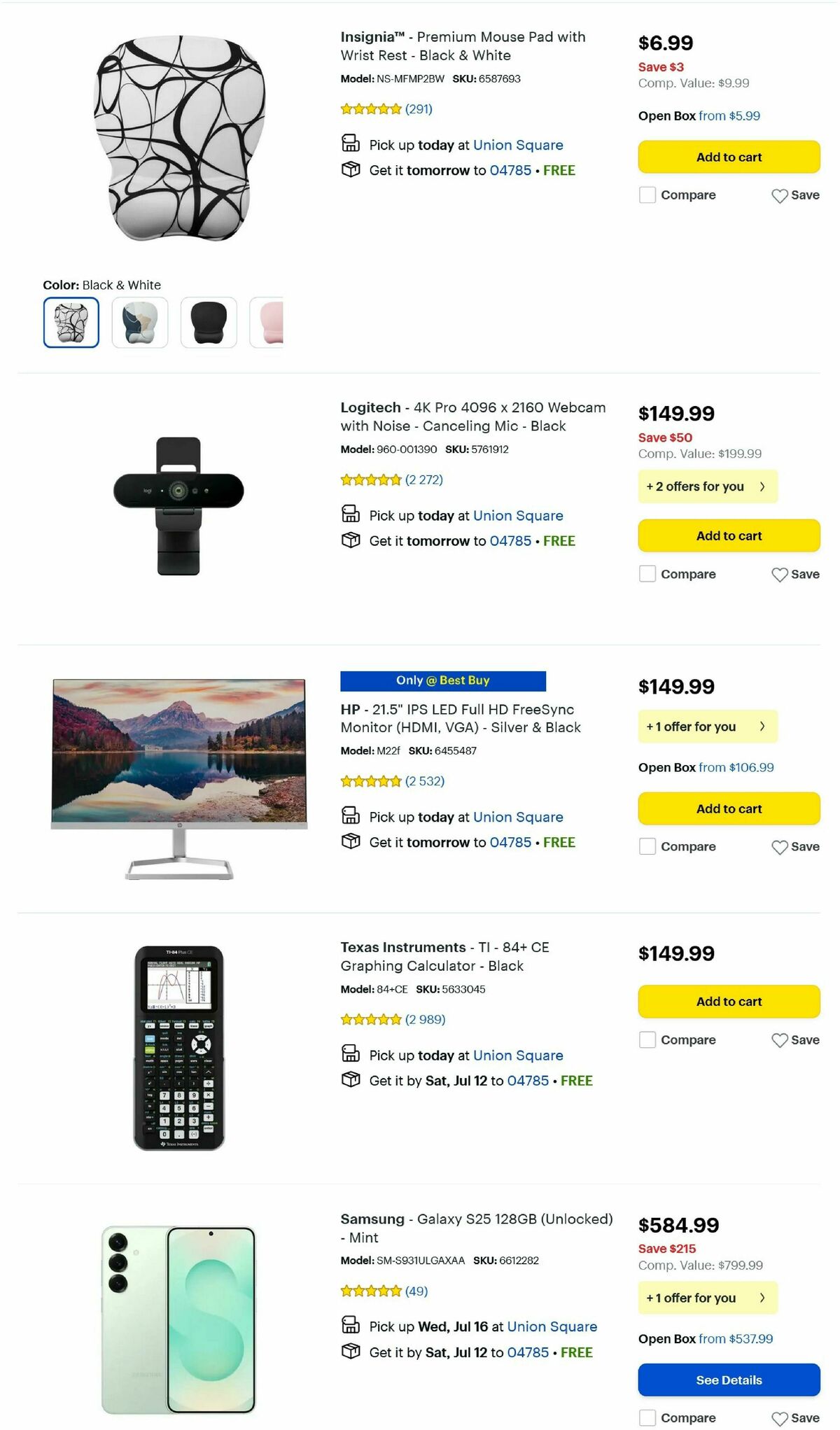 Best Buy Weekly Ad from July 10