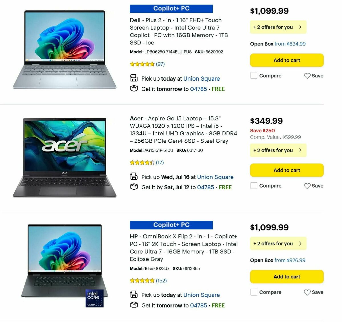 Best Buy Weekly Ad from July 10