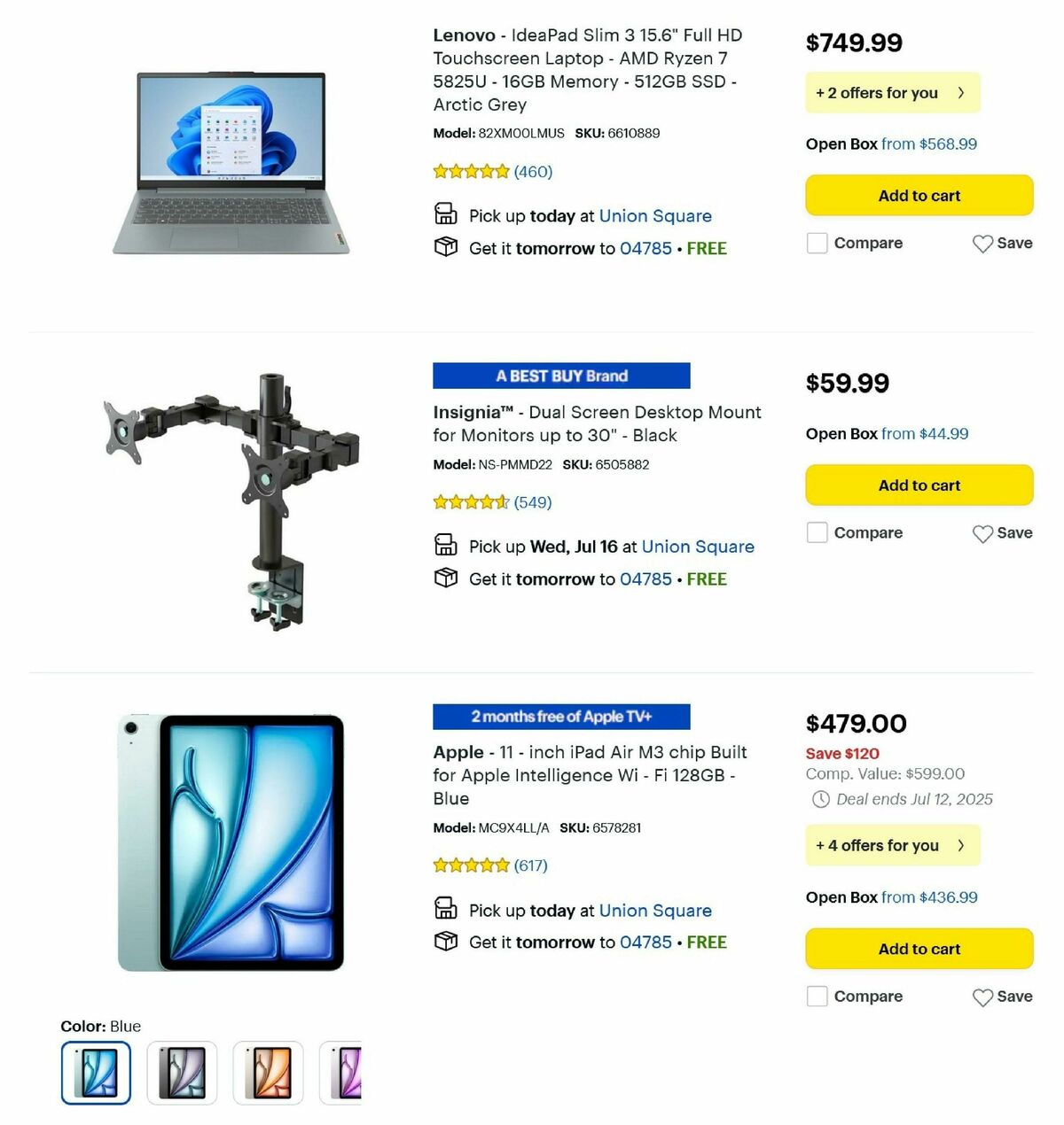 Best Buy Weekly Ad from July 10