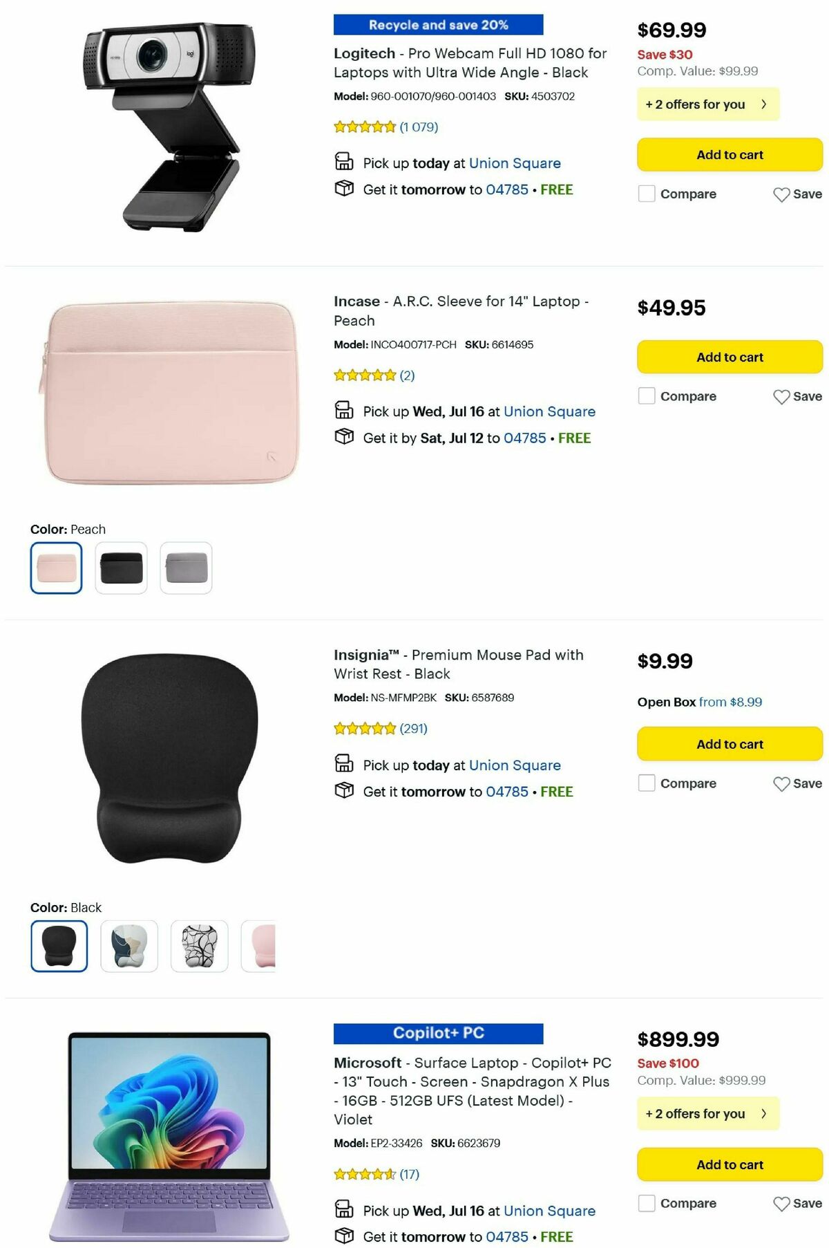 Best Buy Weekly Ad from July 10