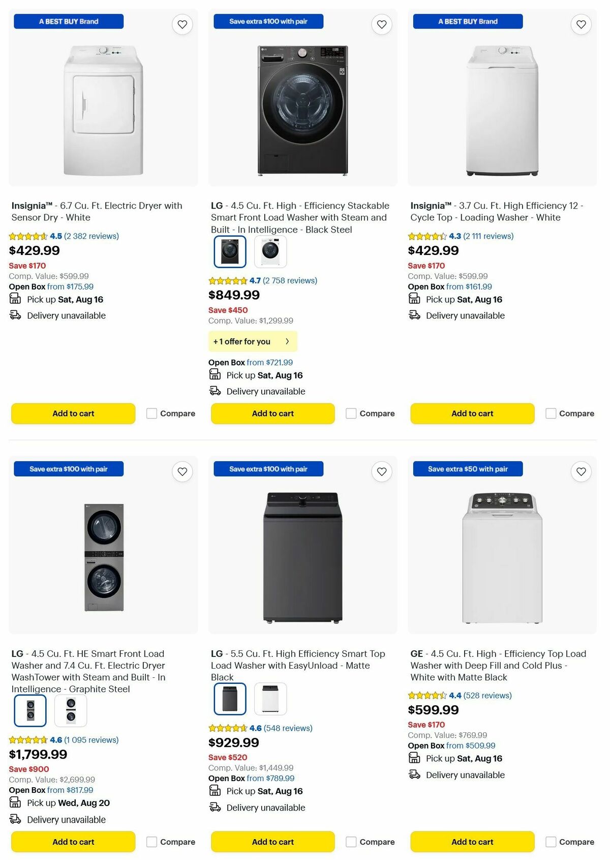 Best Buy Weekly Ad from August 11