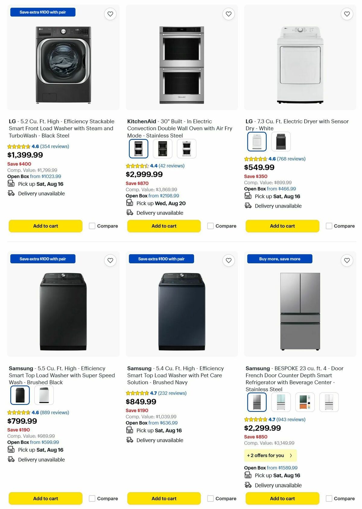 Best Buy Weekly Ad from August 11