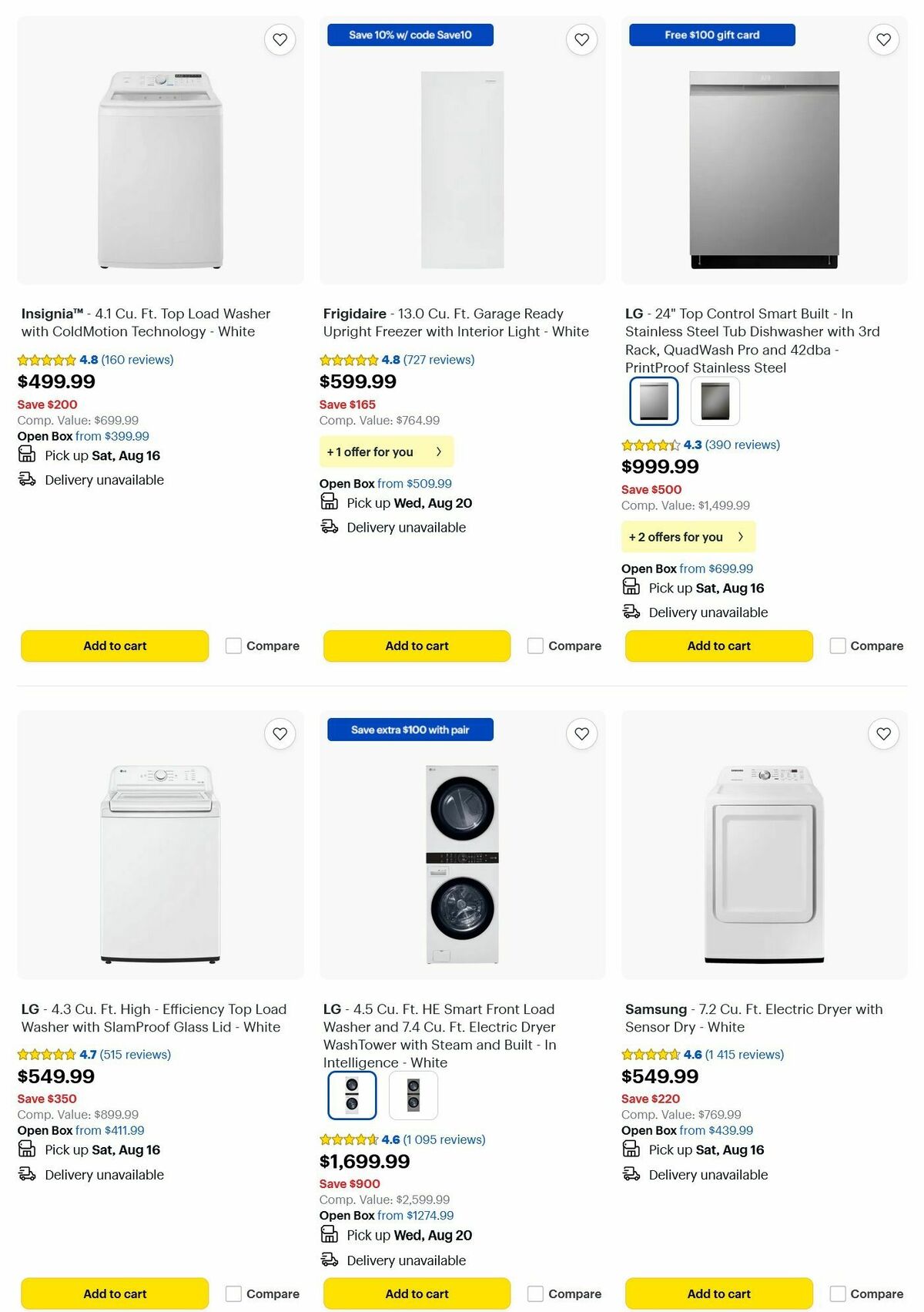 Best Buy Weekly Ad from August 11