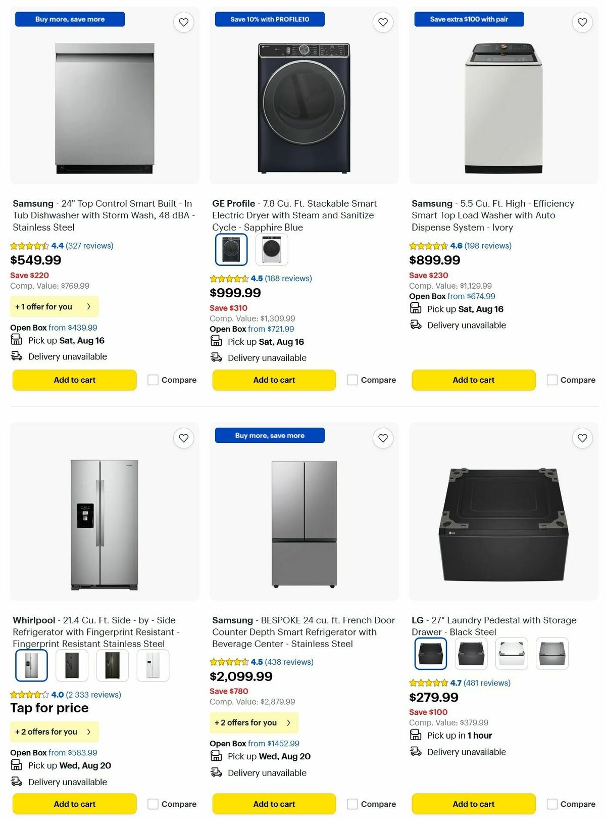 Best Buy Weekly Ad from August 11