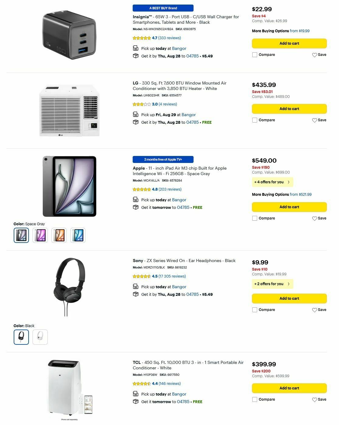 Best Buy Weekly Ad from August 25