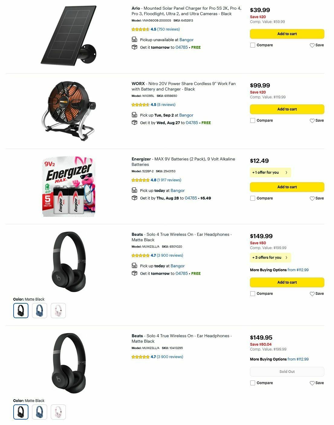 Best Buy Weekly Ad from August 25