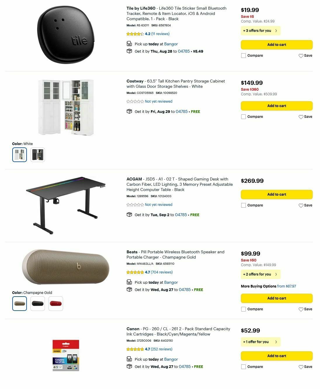 Best Buy Weekly Ad from August 25