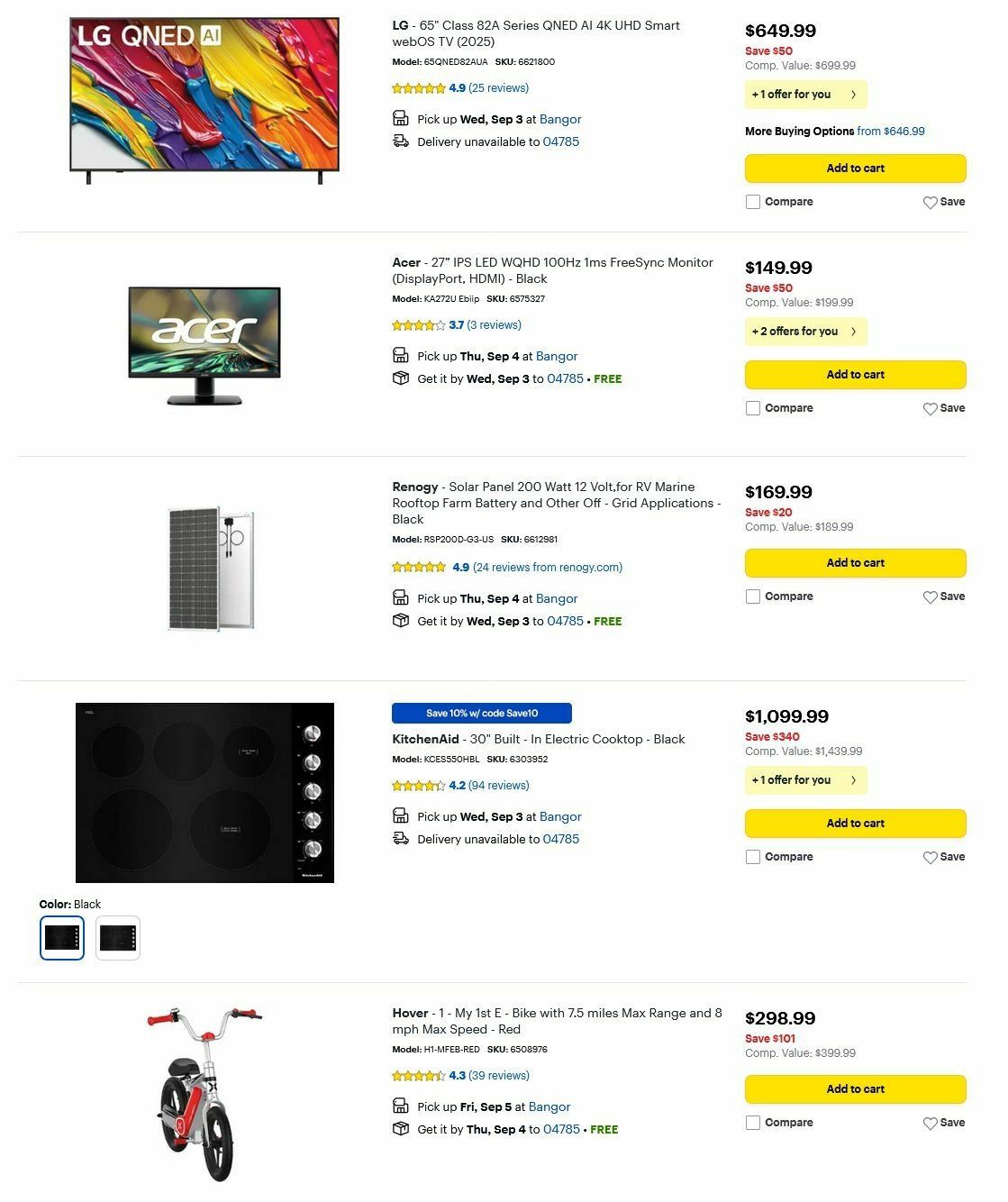 Best Buy Weekly Ad from August 25