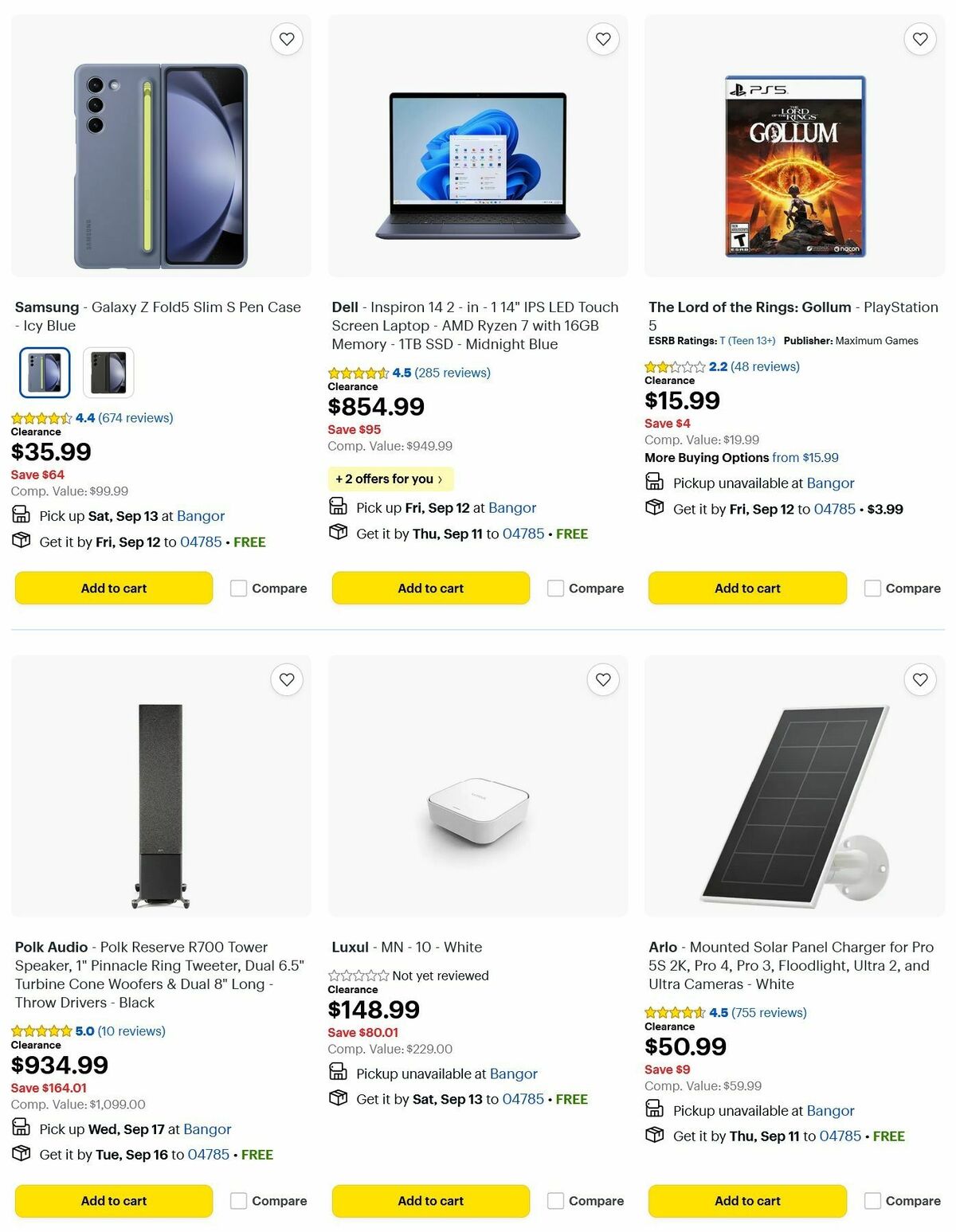 Best Buy Weekly Ad from September 9
