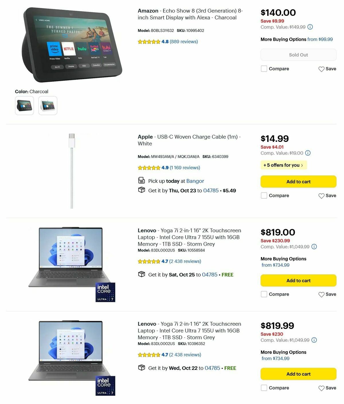 Best Buy Weekly Ad from October 20