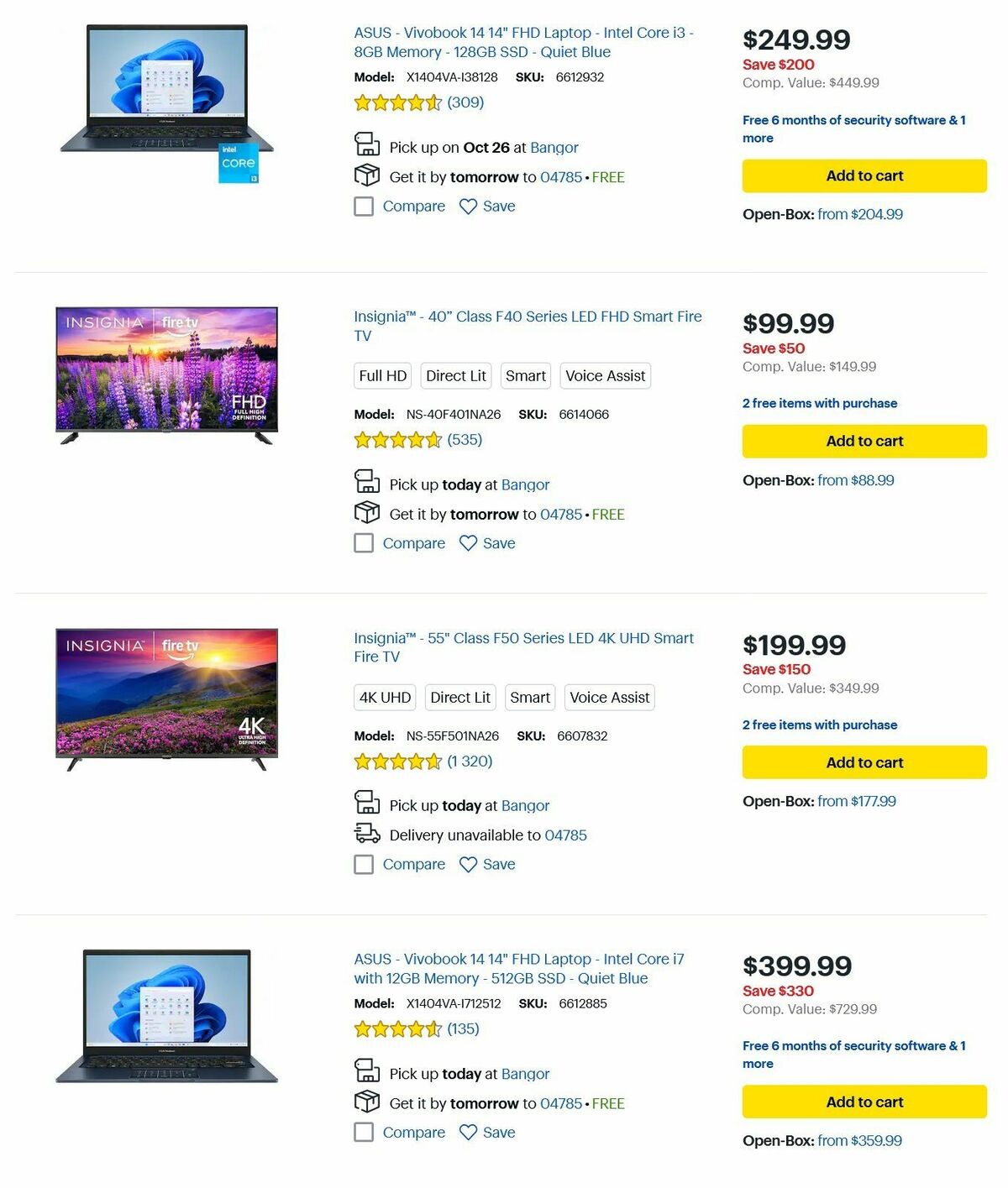 Best Buy Weekly Ad from October 20