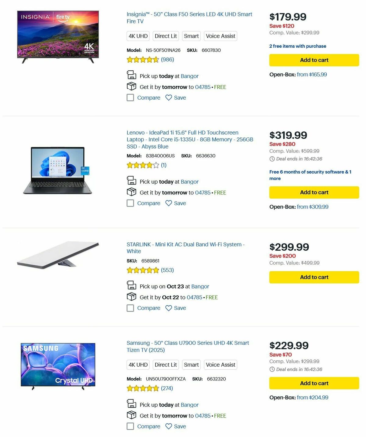 Best Buy Weekly Ad from October 20