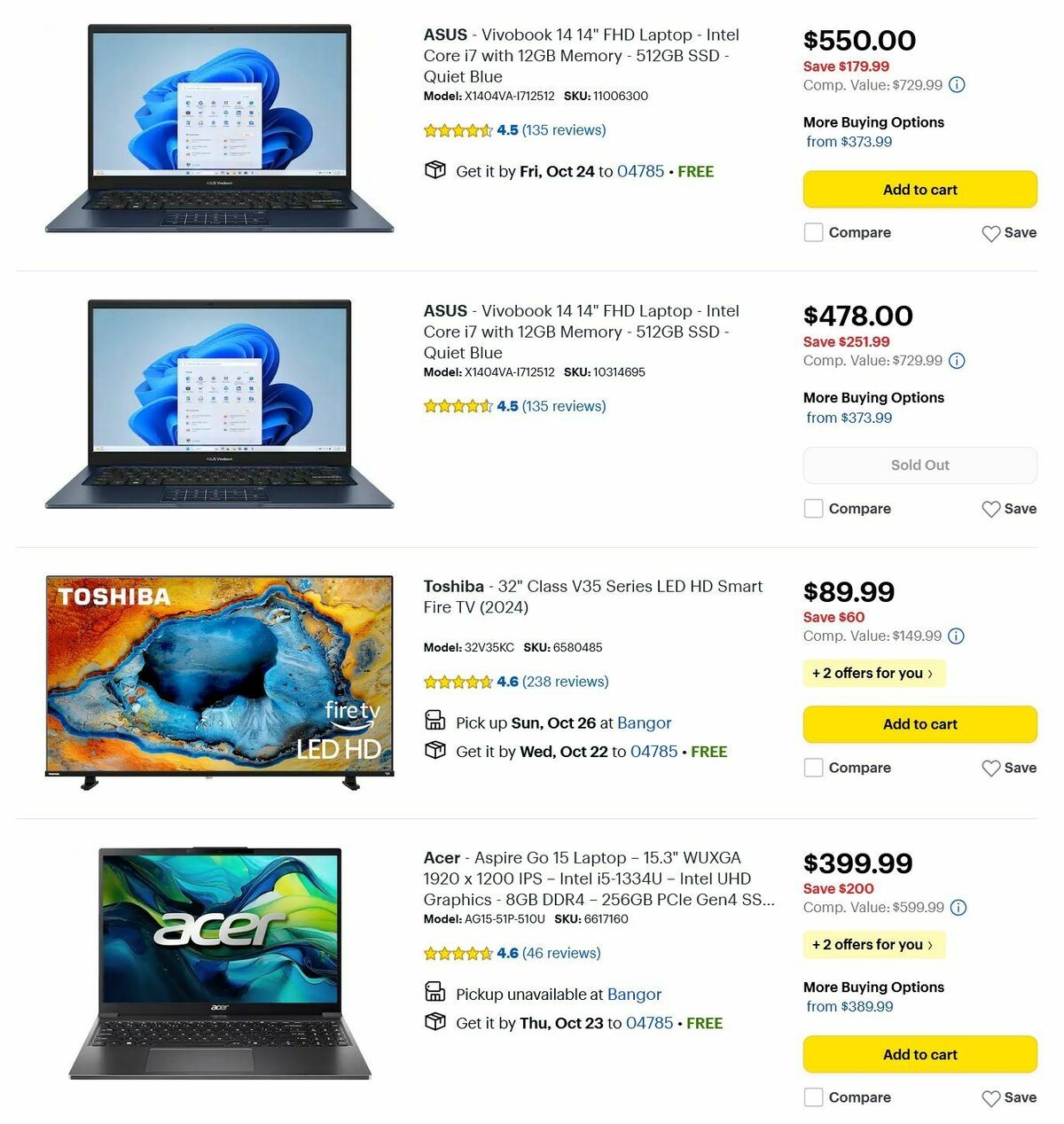 Best Buy Weekly Ad from October 20