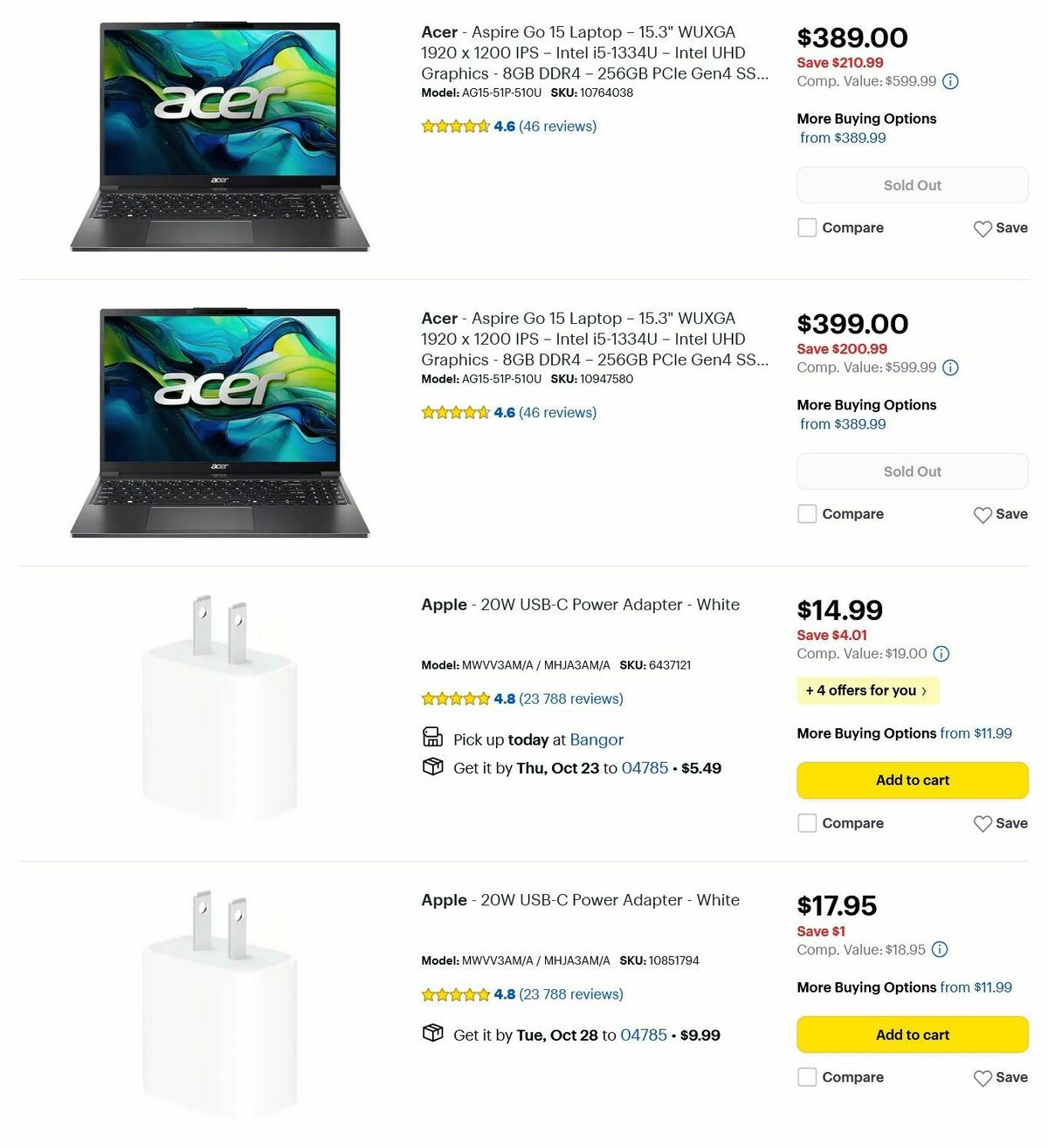 Best Buy Weekly Ad from October 20