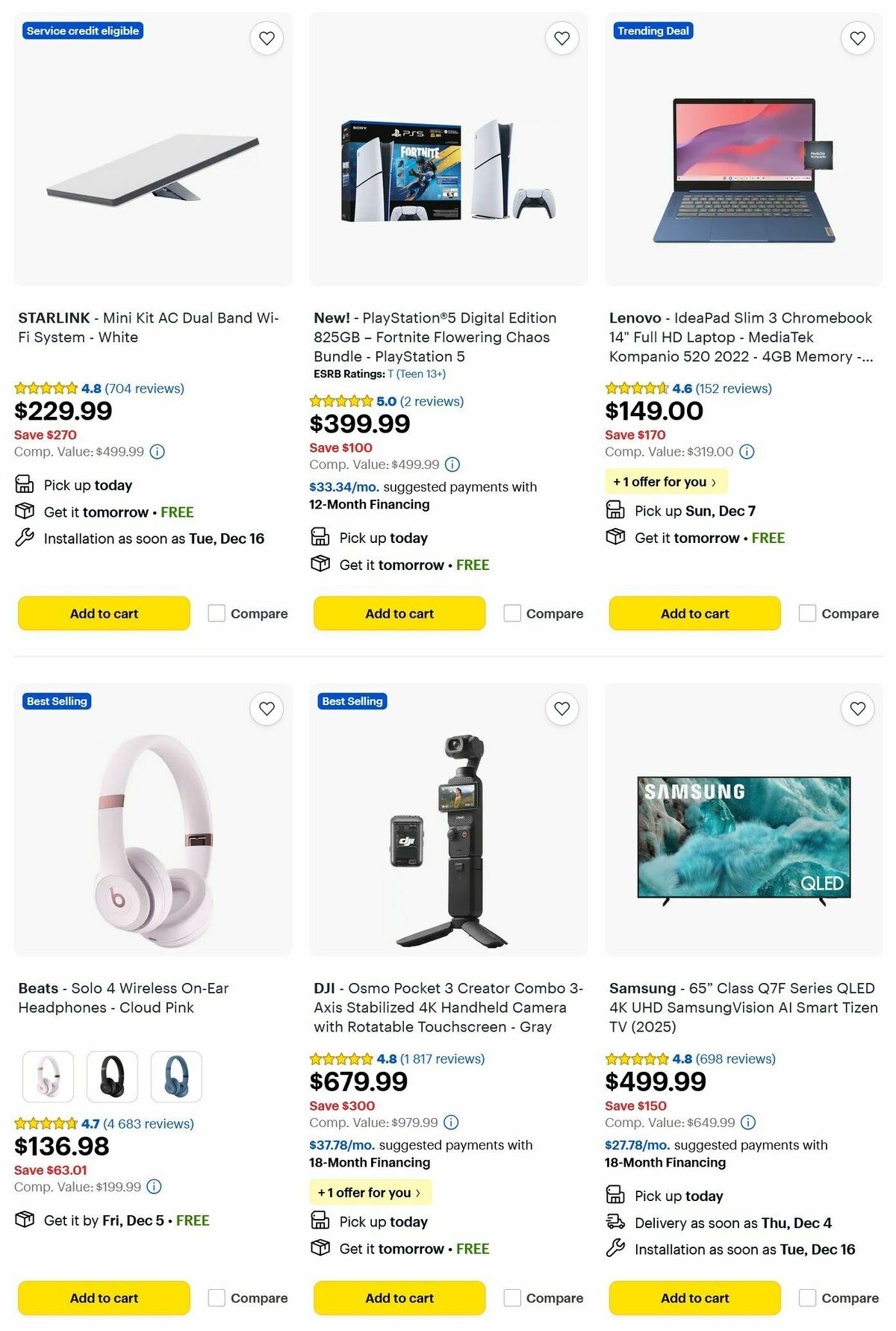 Best Buy Weekly Ad from December 2
