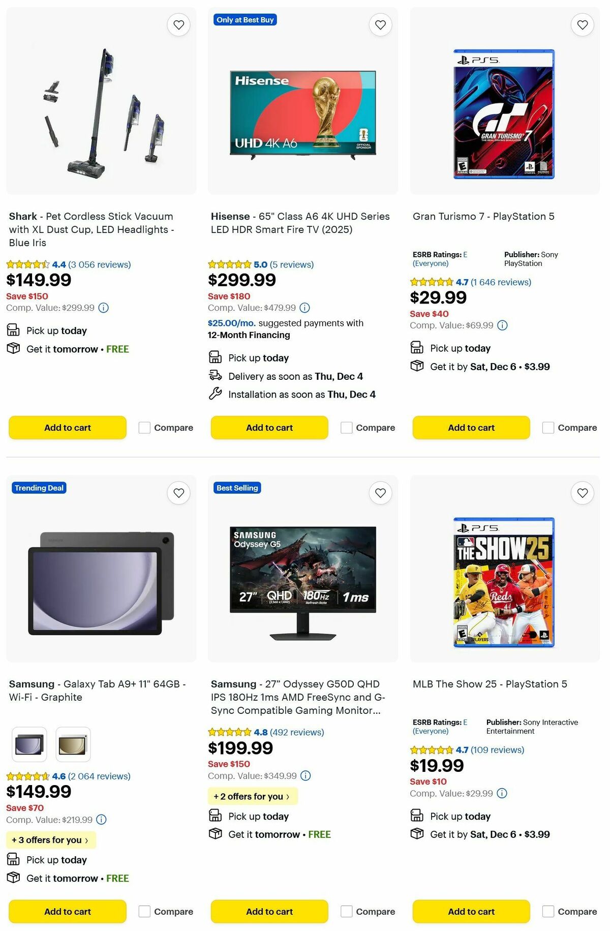 Best Buy Weekly Ad from December 2