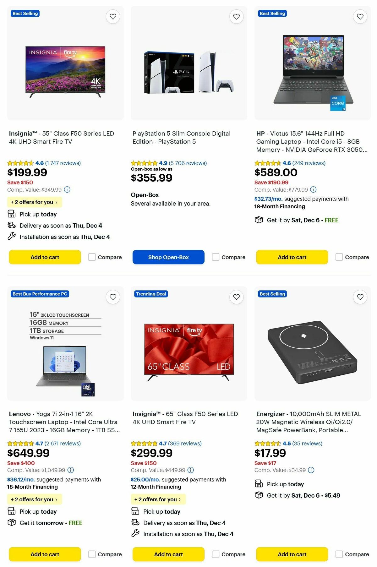 Best Buy Weekly Ad from December 2