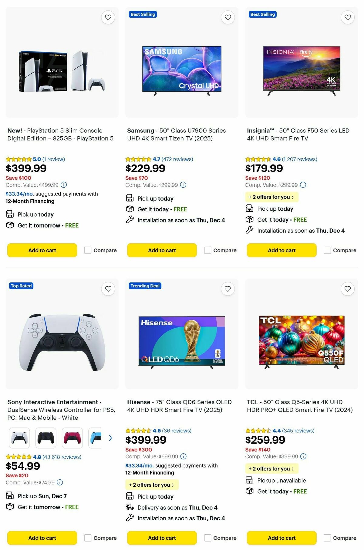 Best Buy Weekly Ad from December 2
