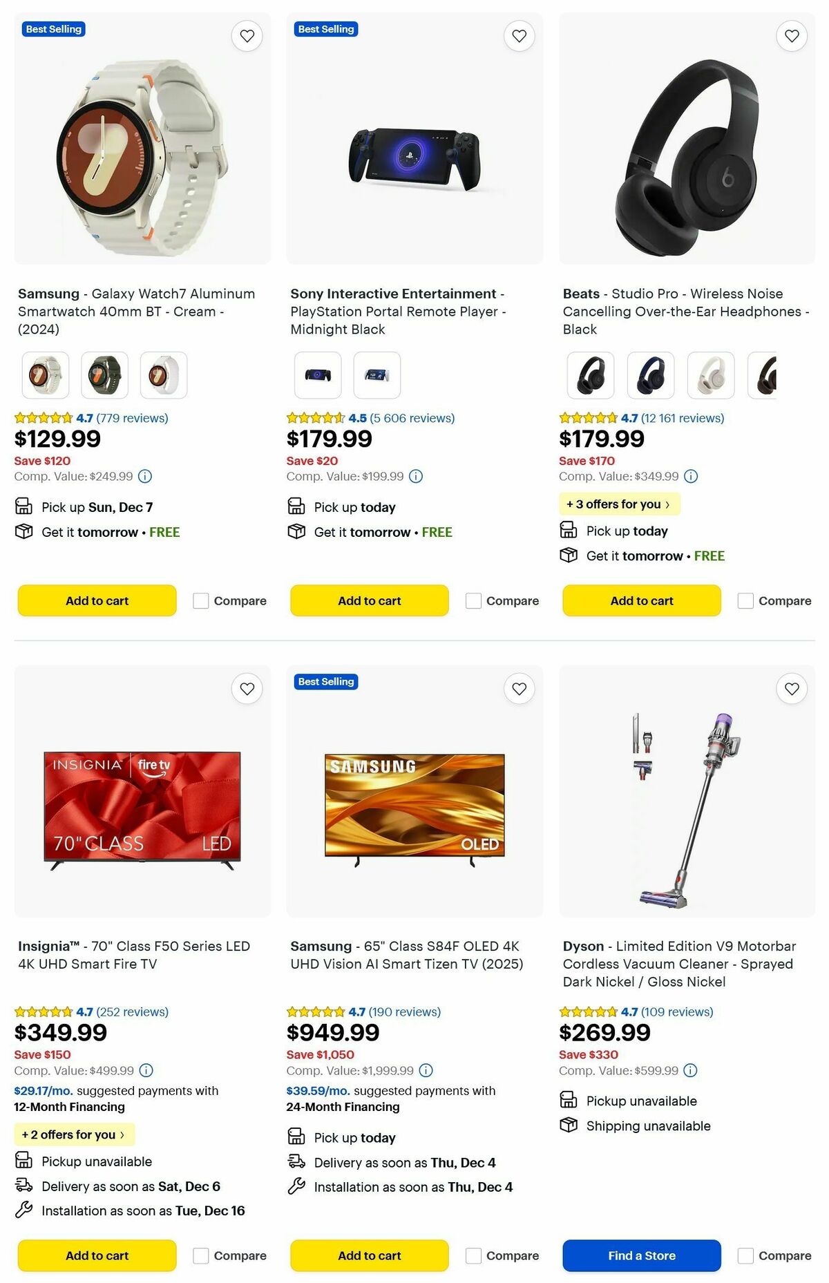 Best Buy Weekly Ad from December 2