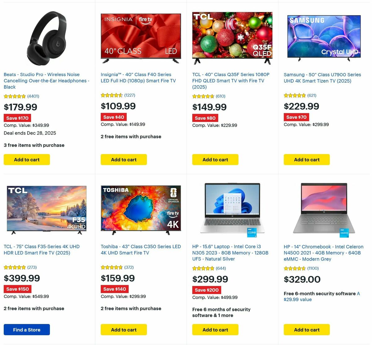 Best Buy Weekly Ad from December 26