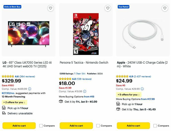 Best Buy Weekly Ad from January 2