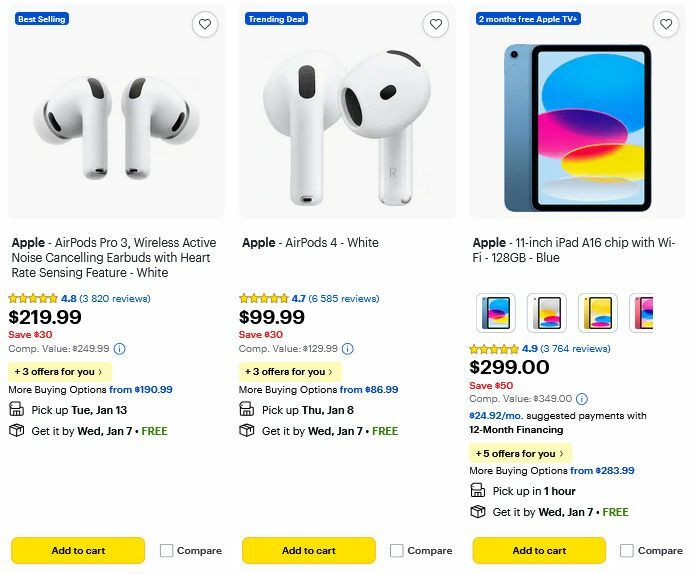 Best Buy Weekly Ad from January 2