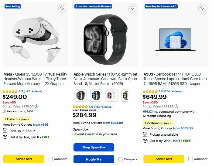 Best Buy Weekly Ad from January 2