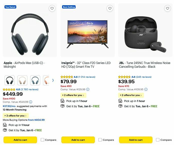 Best Buy Weekly Ad from January 2