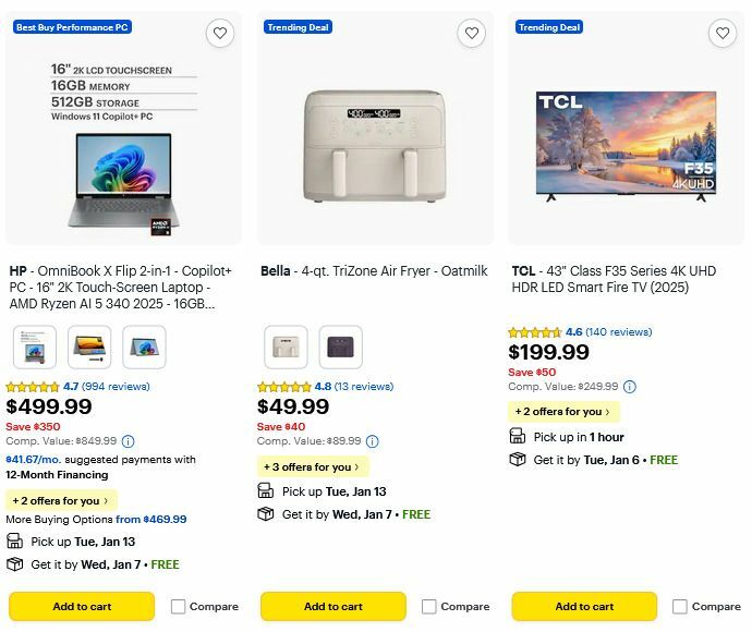 Best Buy Weekly Ad from January 2