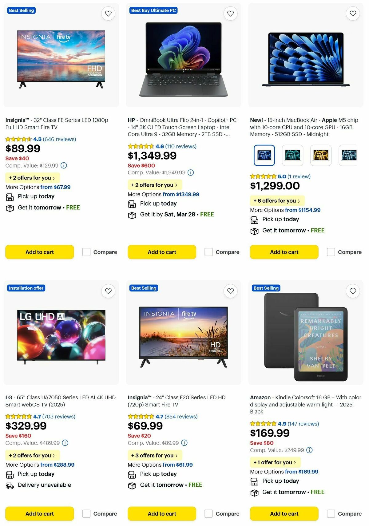 Best Buy Weekly Ad from March 26