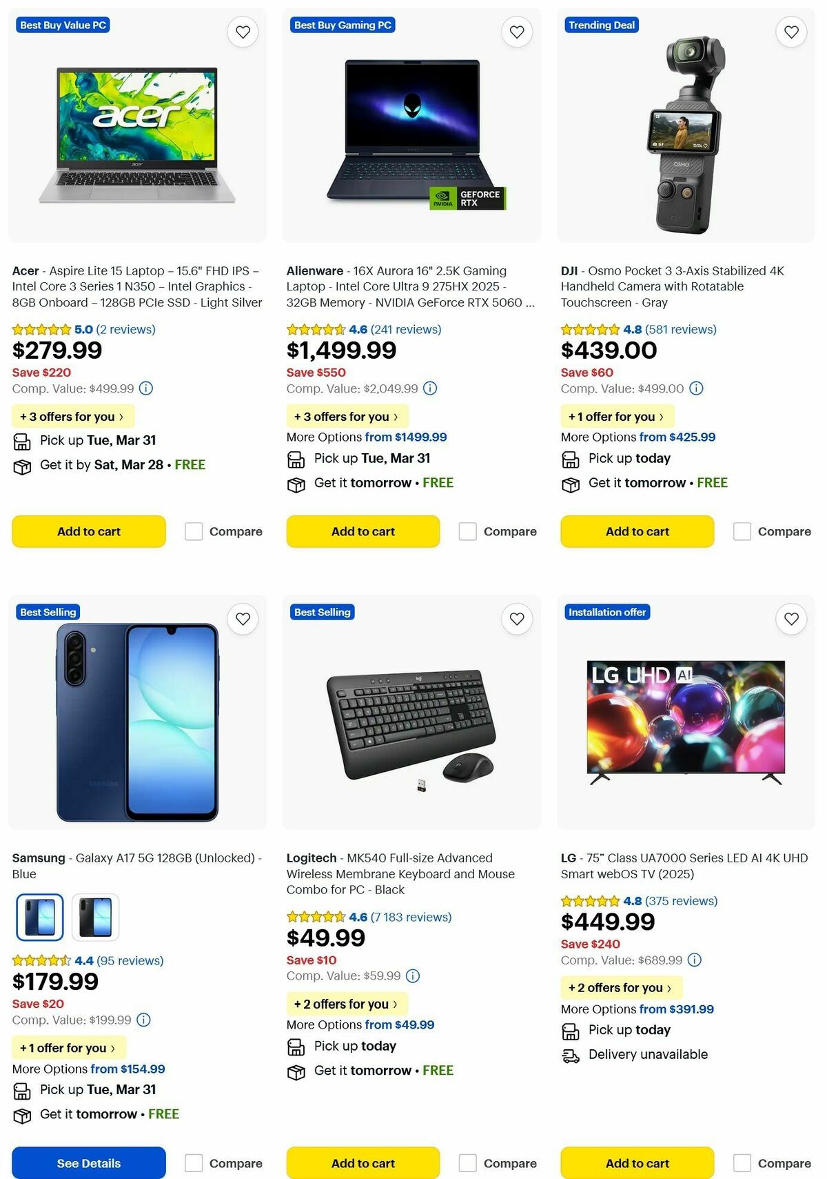 Best Buy Weekly Ad from March 26