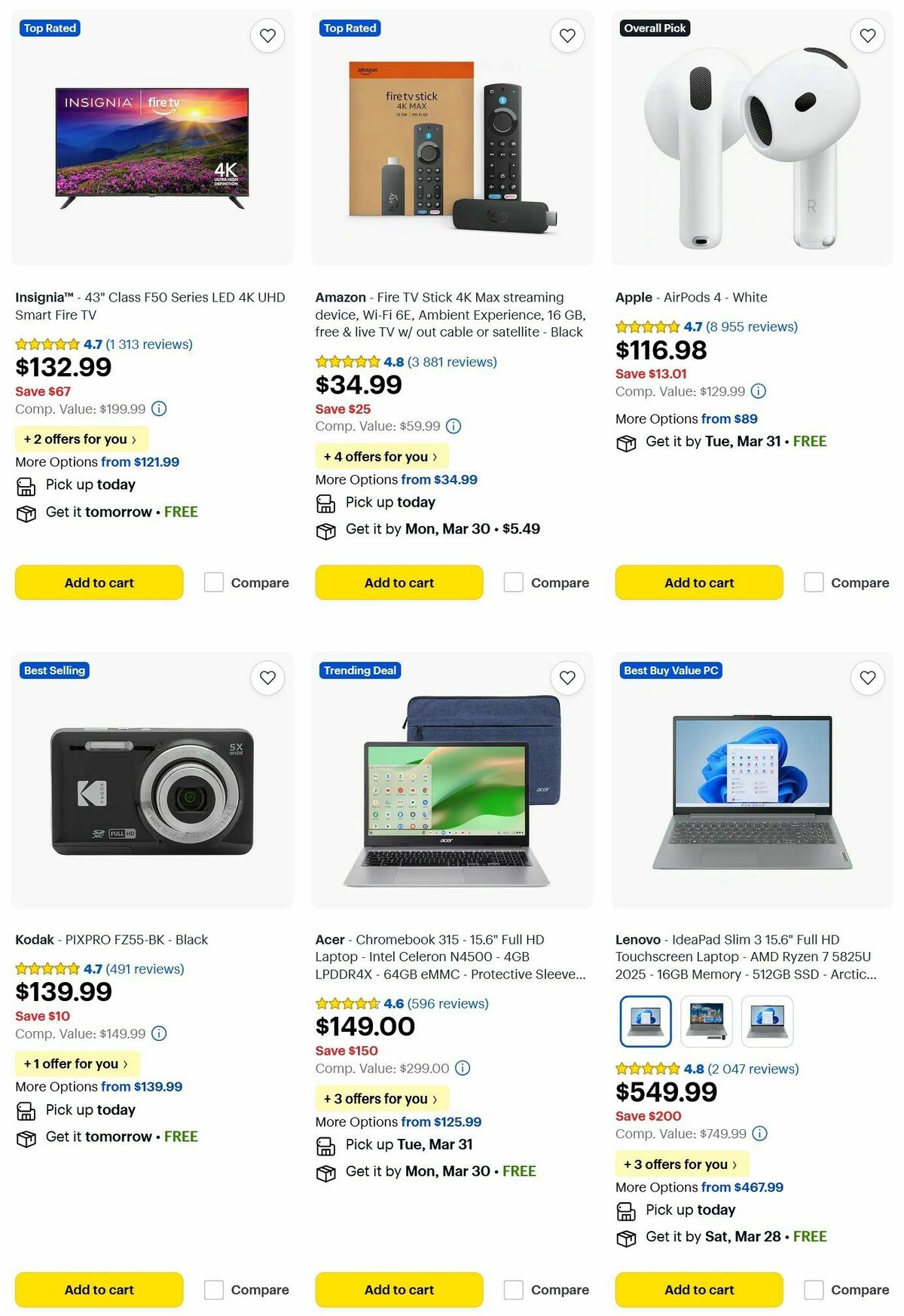 Best Buy Weekly Ad from March 26