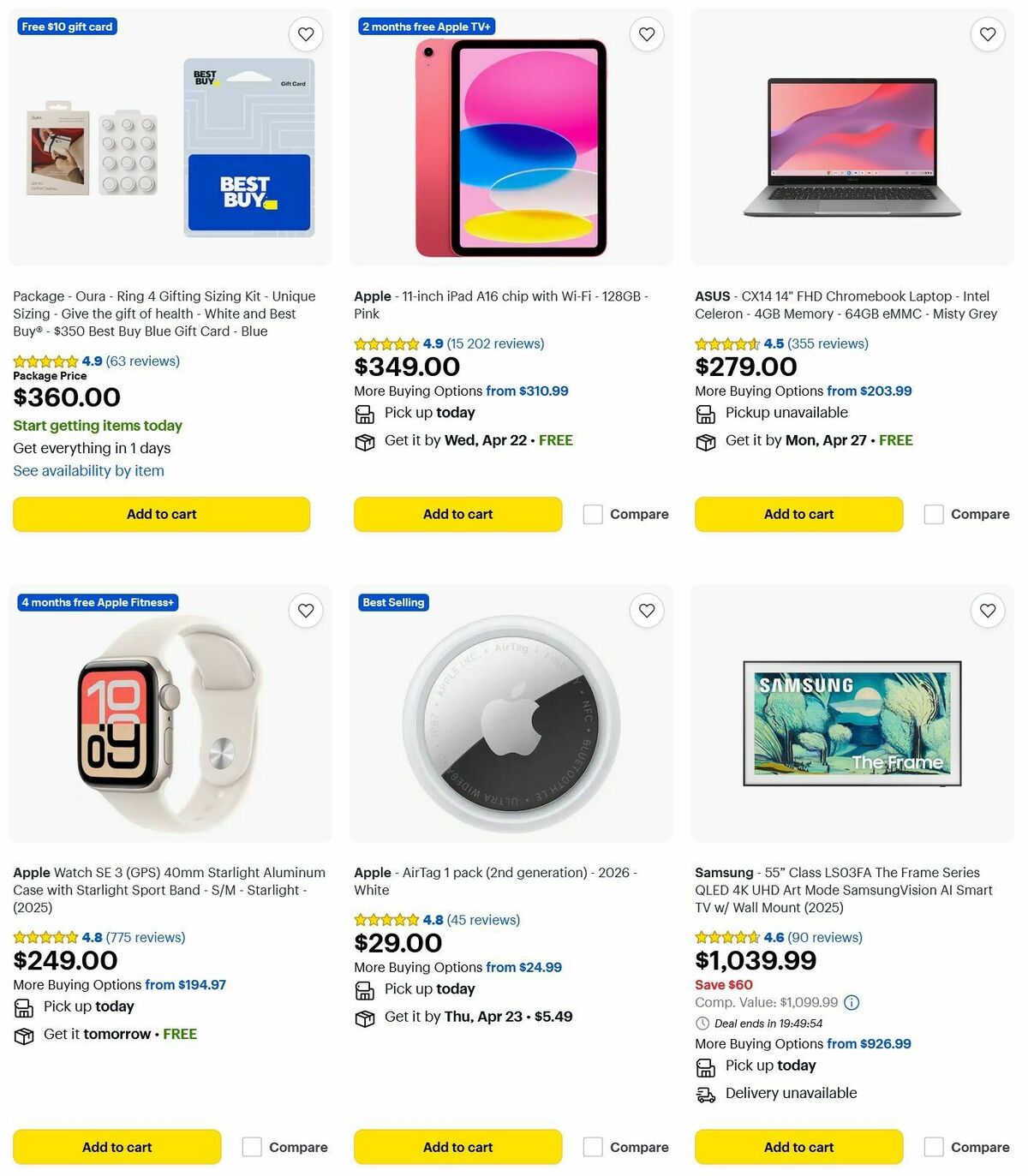 Best Buy Weekly Ad from April 20