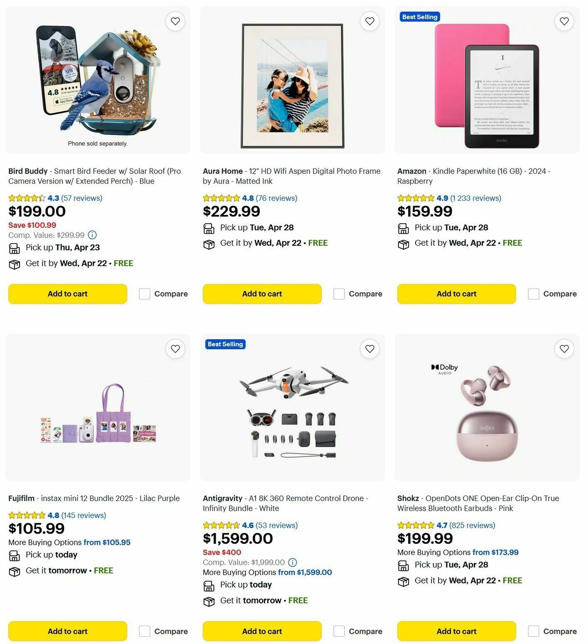 Best Buy Weekly Ad from April 20