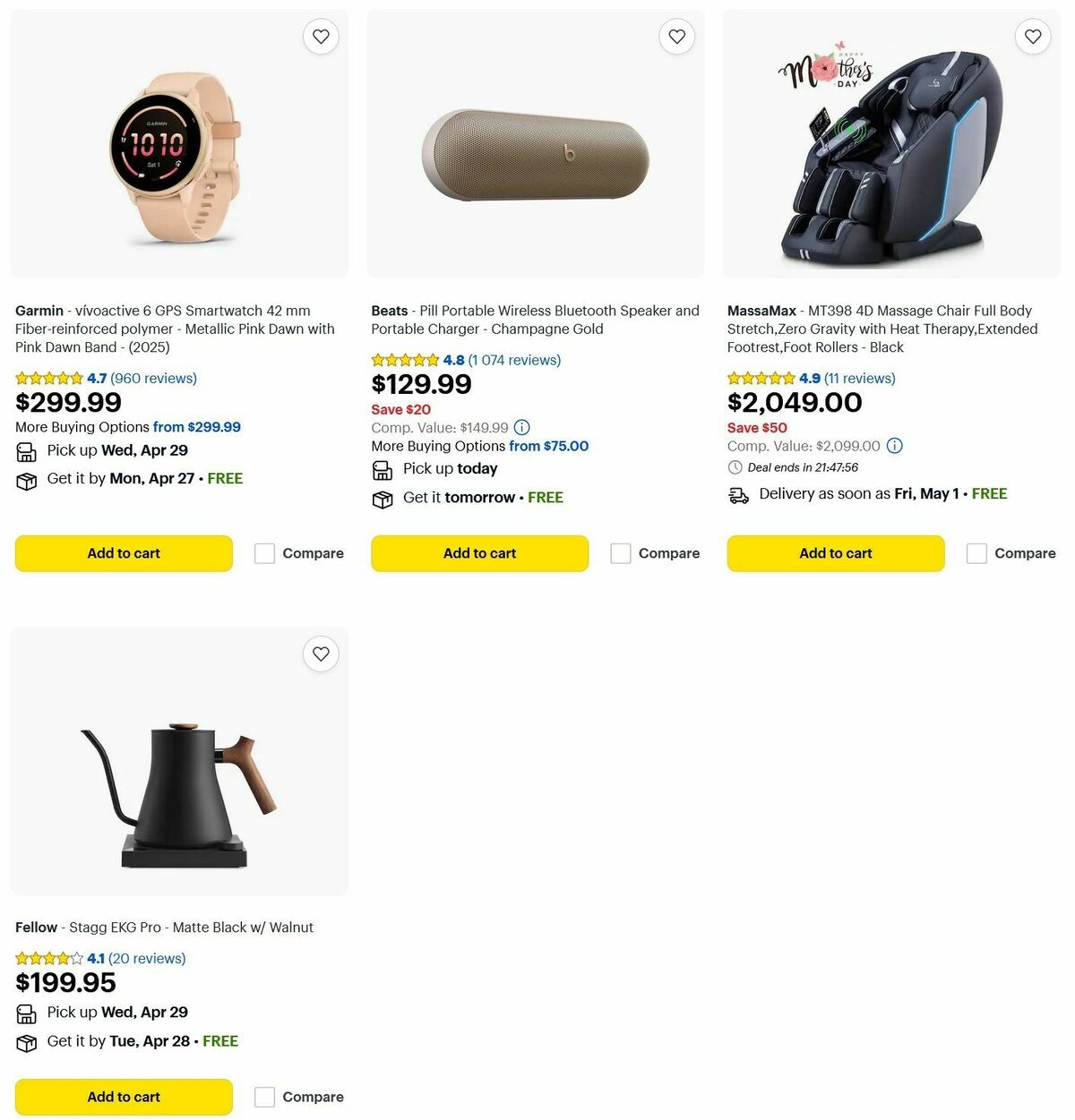 Best Buy Weekly Ad from April 20