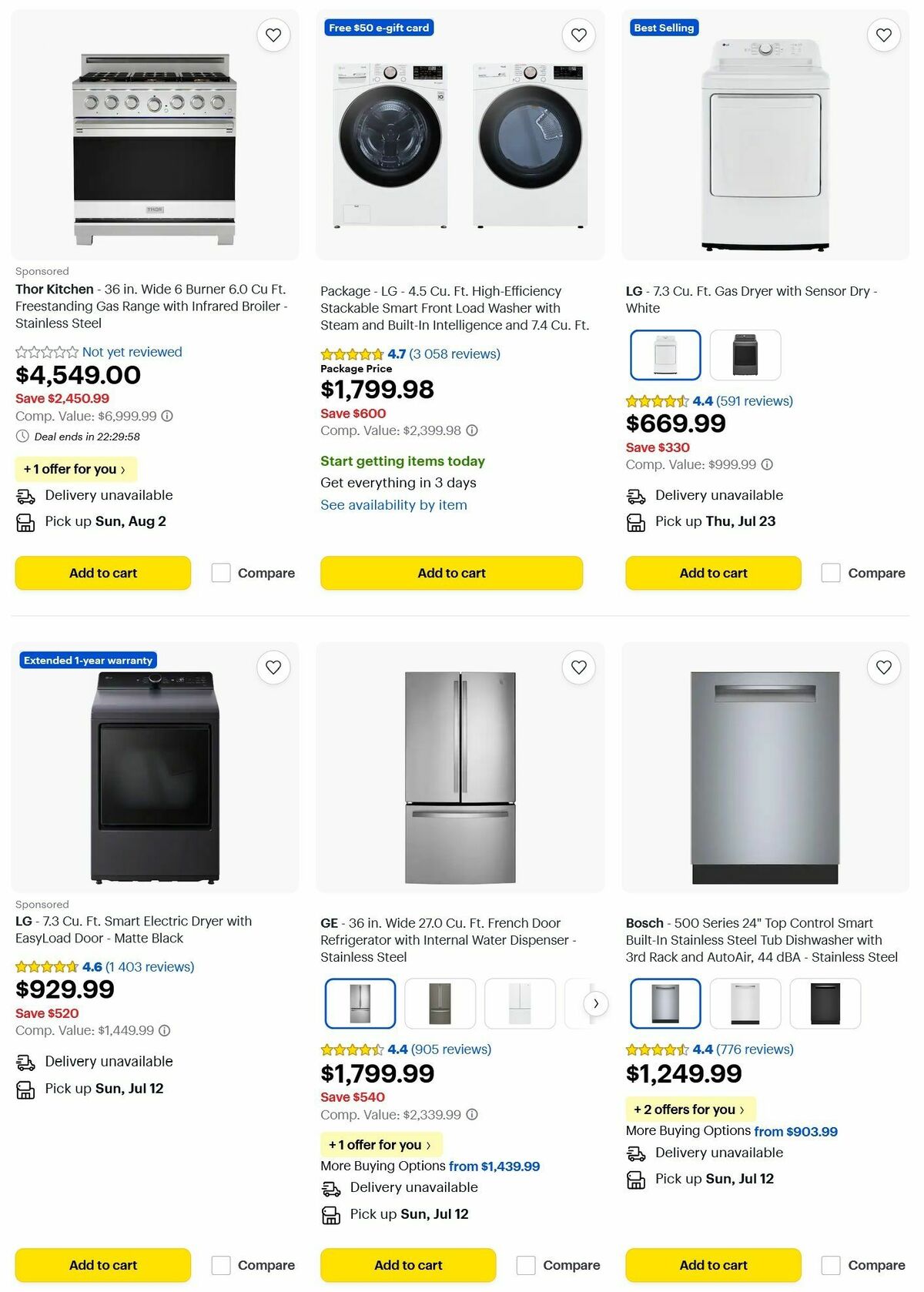 Best Buy Weekly Ad from July 9
